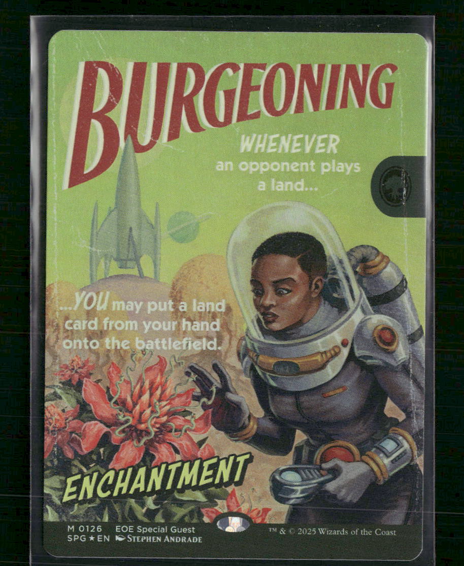 Burgeoning (Showcase) - Special Guests (SPG) #126 - Front