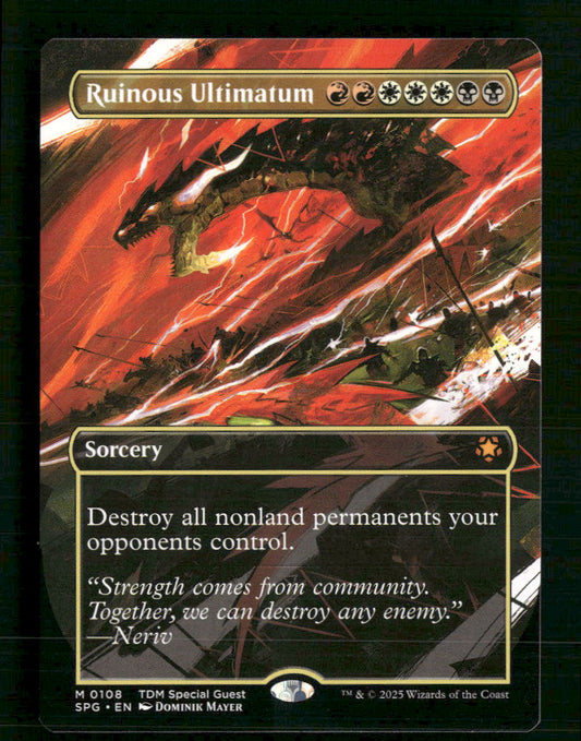Ruinous Ultimatum (Borderless) Special Guests #108 - Front
