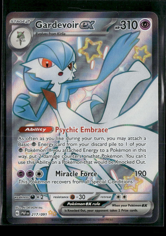 Gardevoir ex SV: Paldean Fates #217/091 - Front