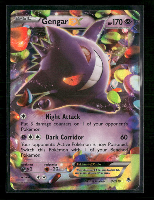 Gengar EX XY - Phantom Forces #34/119 - Front