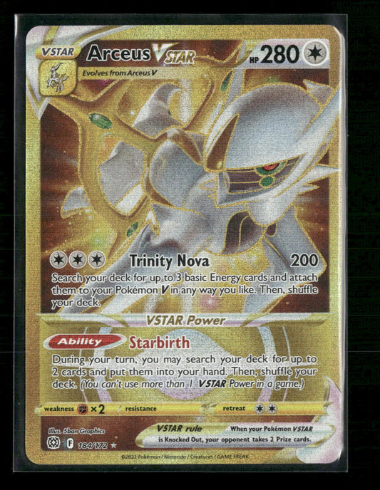Arceus VSTAR (Secret) (184) SWSH09: Brilliant Stars #184/172 - Front