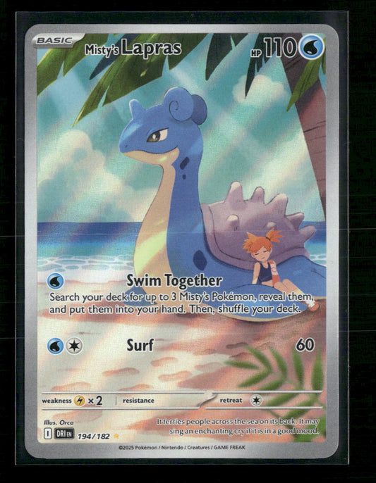 Misty's Lapras SV10: Destined Rivals #194/182 - Front