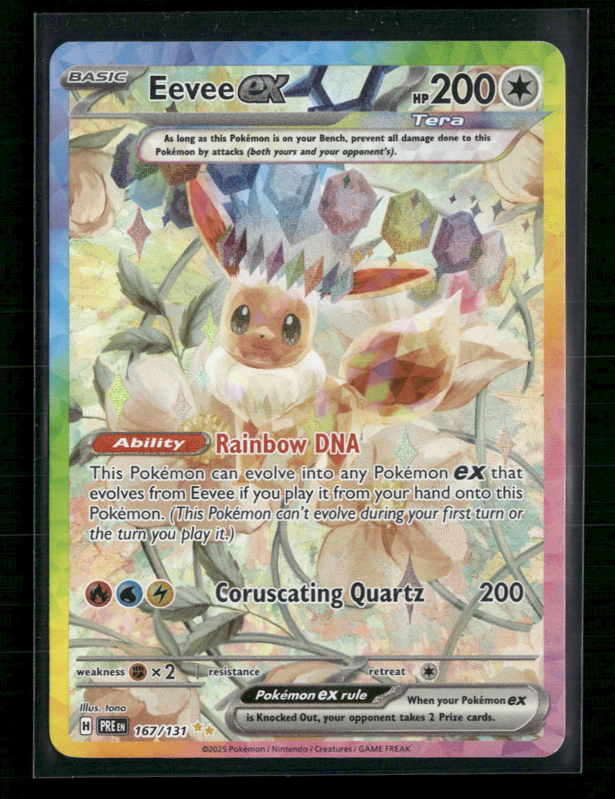 Eevee ex SV: Prismatic Evolutions #167/131 - Front