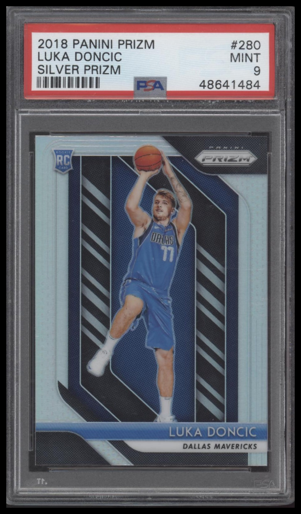 Luka Doncic 2018 Panini Prizm #280 Silver Prizm PSA 9 - Front