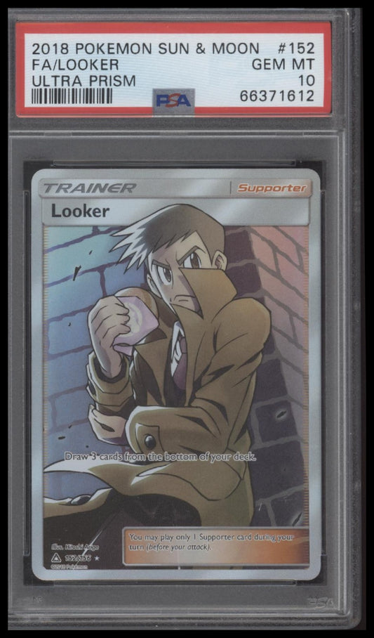 Fa/Looker 2018 Pokemon Sun & Moon Ultra Prism #152 Ultra Prism PSA 10 - Front