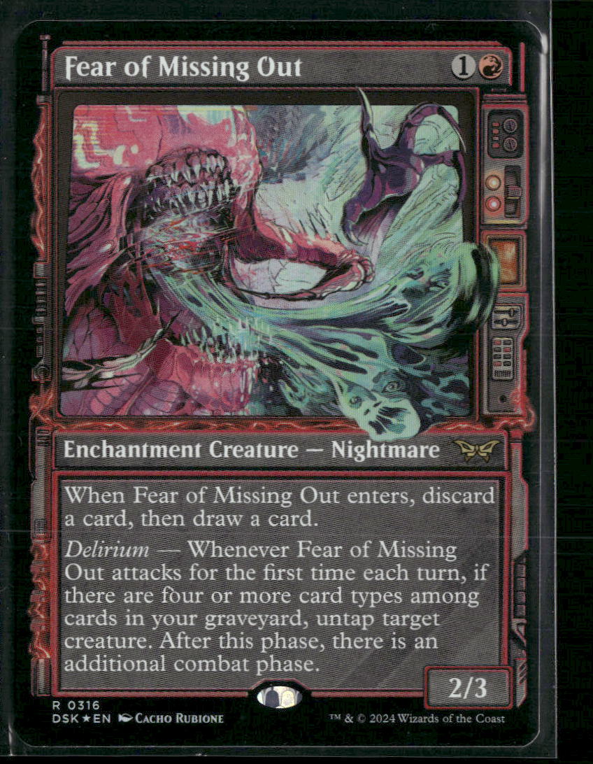 Fear of Missing Out (Showcase) Duskmourn: House of Horror #316 - Front