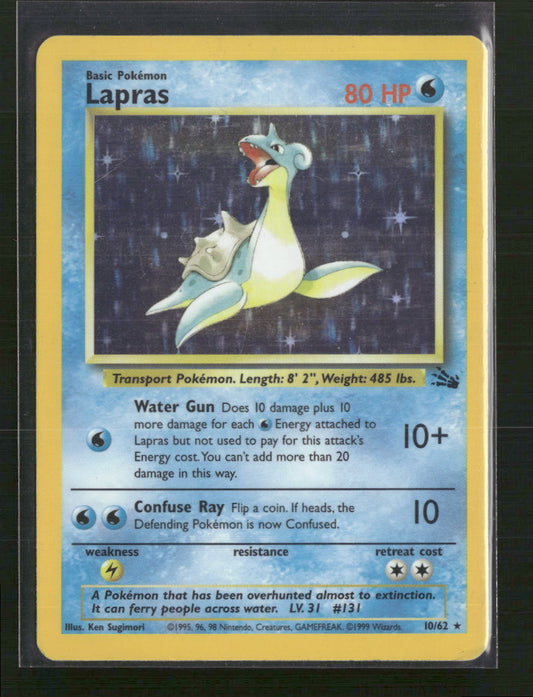 Lapras (10) Fossil #10/62 - Front
