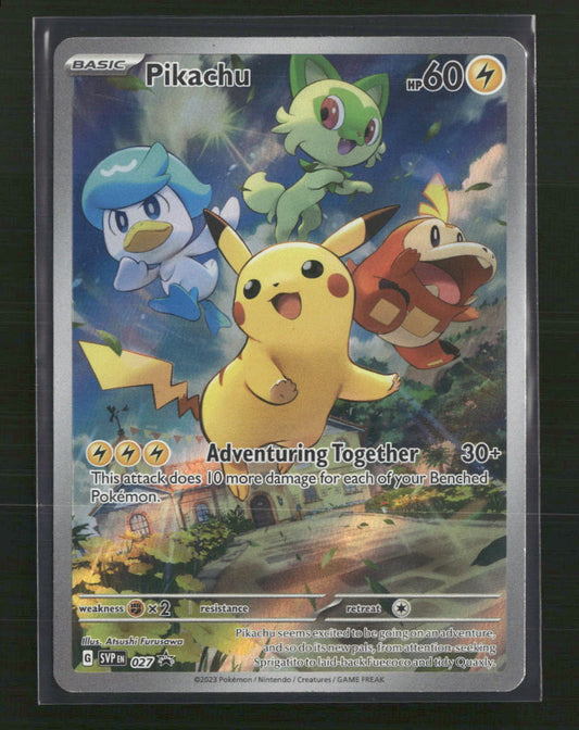 Pikachu SV: Scarlet & Violet Promo Cards #027 - Front