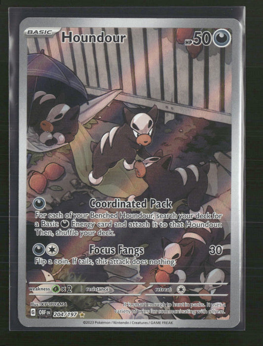 Houndour SV03: Obsidian Flames #204/197 - Front