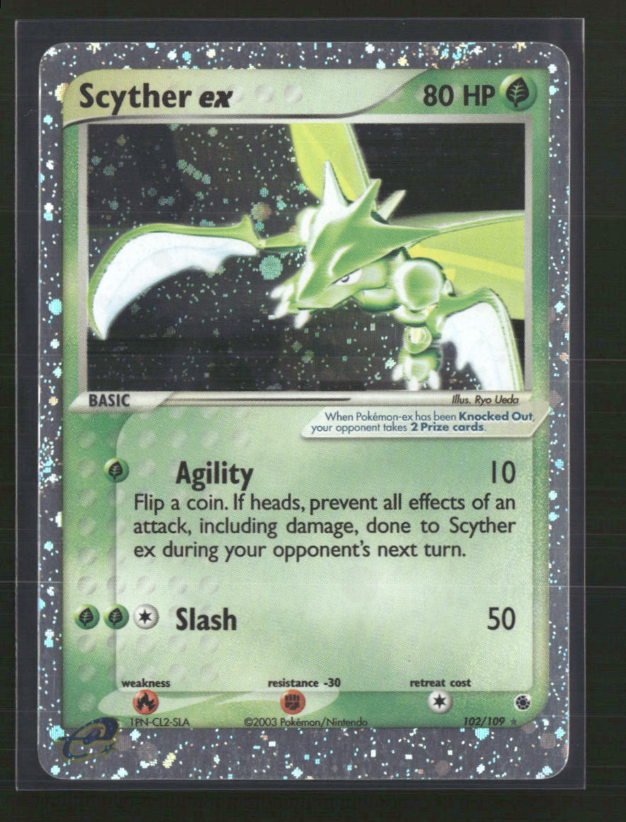 Scyther ex Ruby and Sapphire #102/109 - Front