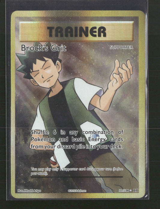 Brock's Grit (Full Art) XY - Evolutions #107/108 - Front