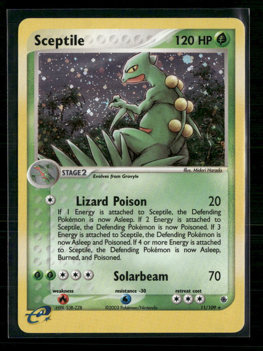 Sceptile Ruby and Sapphire #11/109 - Front
