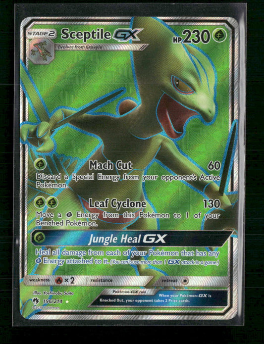 Sceptile GX (Full Art) SM - Lost Thunder #196/214 - Front