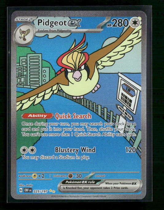 Pidgeot ex SV03: Obsidian Flames #225/197