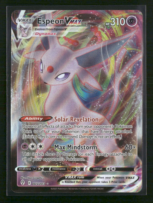 Espeon VMAX SWSH07: Evolving Skies #065/203