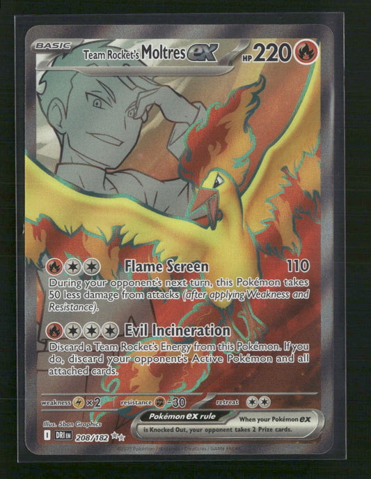 Team Rocket's Moltres ex SV10: Destined Rivals #208/182