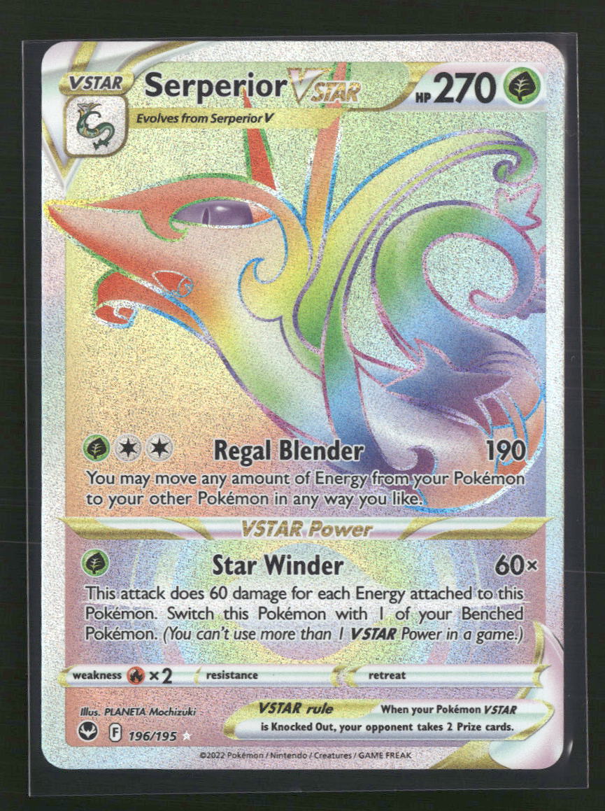 Serperior VSTAR (Secret) SWSH12: Silver Tempest #196/195