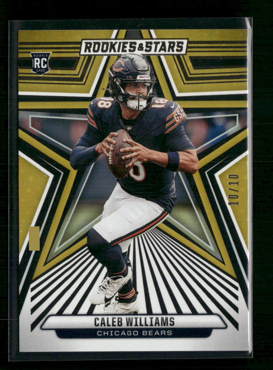 Caleb Williams 2024 Panini Rookies & Stars #118 Gold #/10