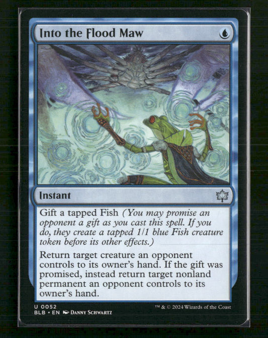 Into the Flood Maw Bloomburrow #52 foil