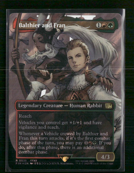 Balthier and Fran (0538) (Borderless) (Surge Foil) FINAL FANTASY #538