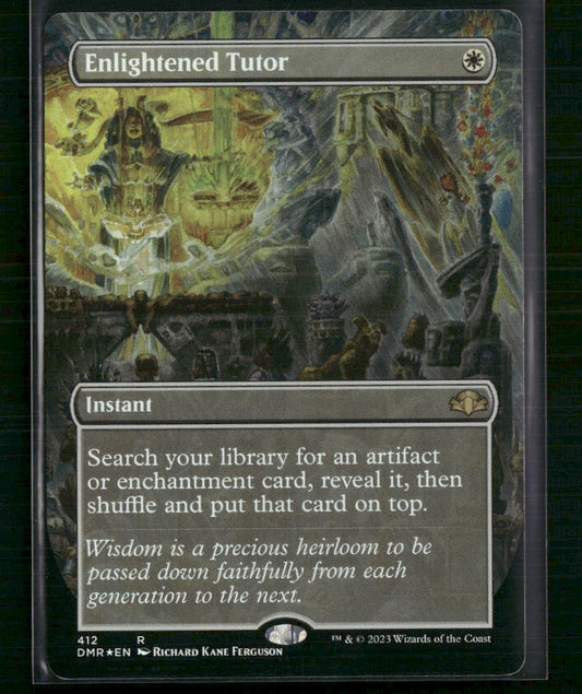 Enlightened Tutor (Borderless) Dominaria Remastered #412 Foil