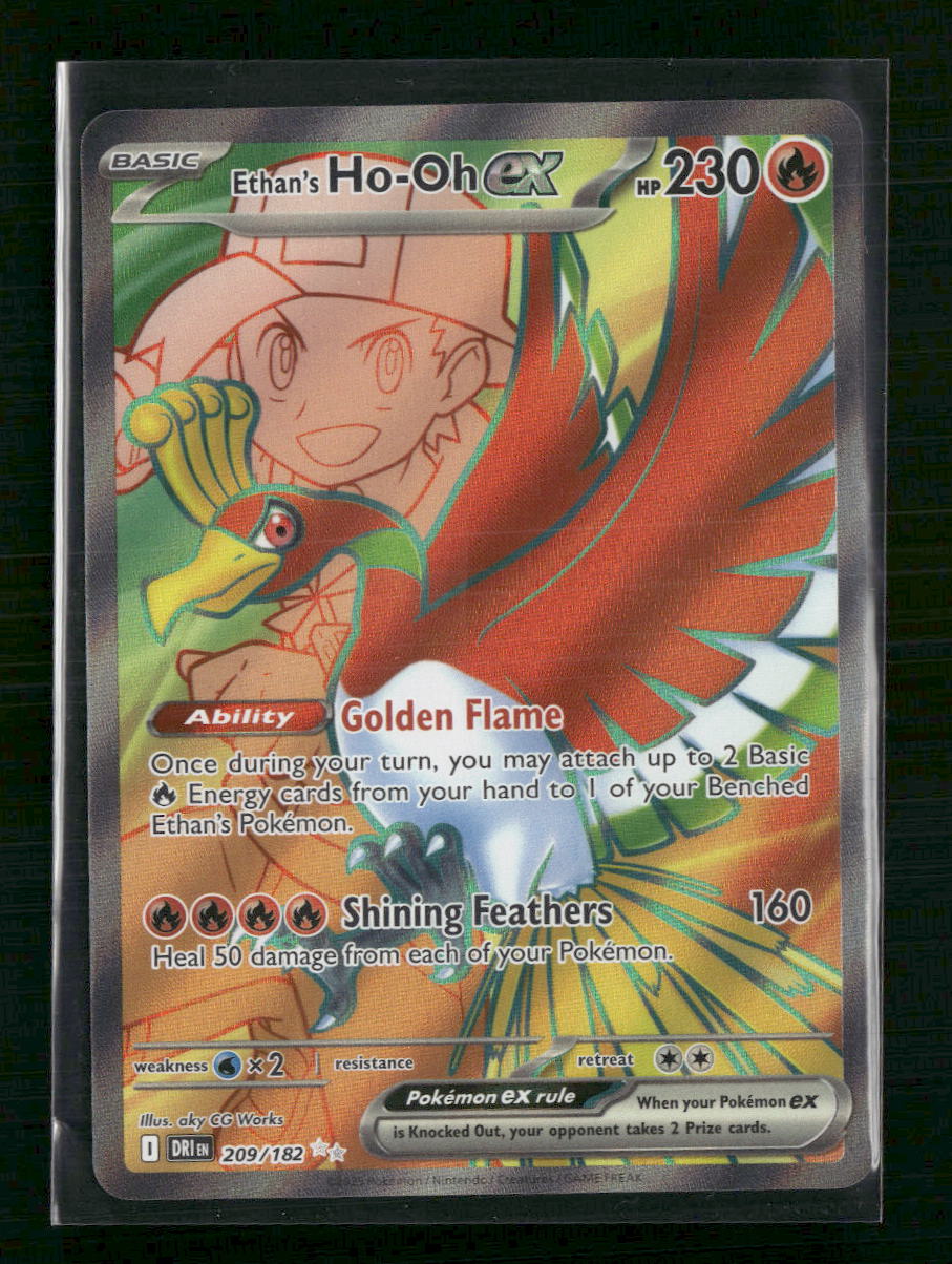 Ethan's Ho-Oh ex SV10: Destined Rivals #209/182 - Front