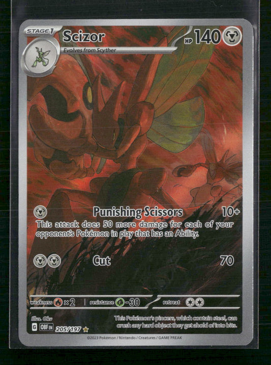 Scizor SV03: Obsidian Flames #205/197 - Front