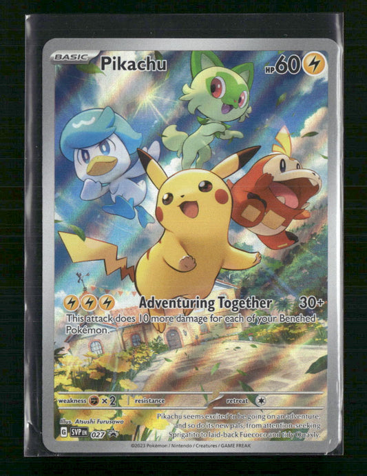 Pikachu SV: Scarlet & Violet Promo Cards #027 - Front