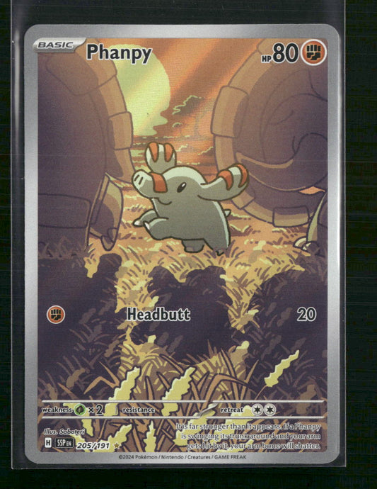 Phanpy SV08: Surging Sparks #205/191 - Front