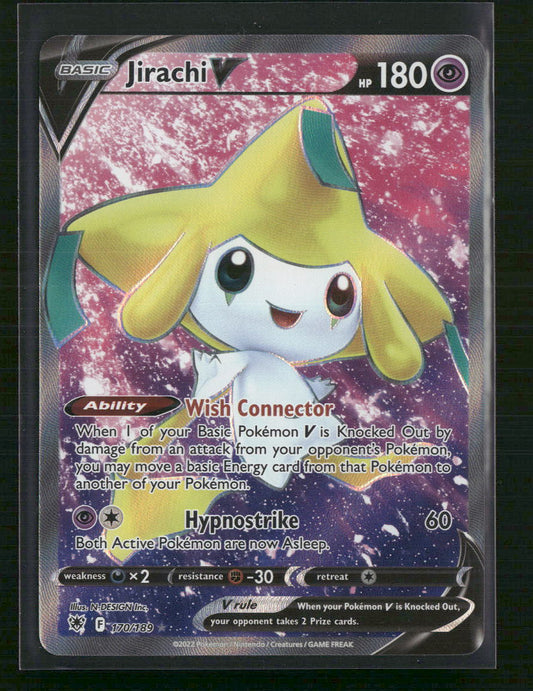 Jirachi V (Full Art) SWSH10: Astral Radiance #170/189 - Front