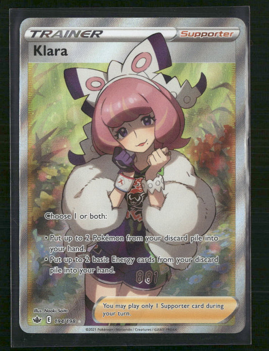 Klara (Full Art) SWSH06: Chilling Reign #194/198 - Front