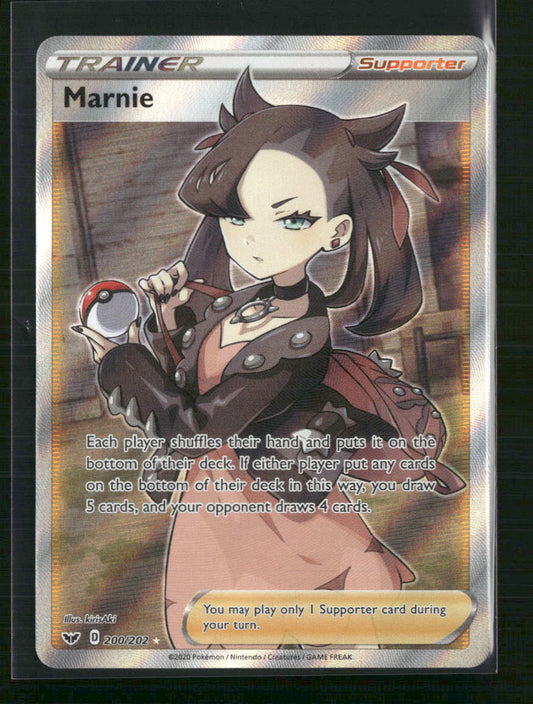 Marnie (Full Art) SWSH01: Sword & Shield Base Set #200/202 - Front