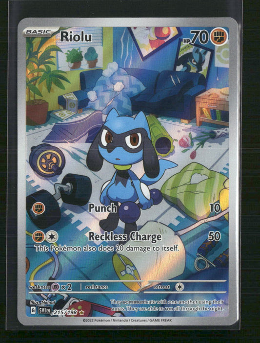 Riolu SV01: Scarlet & Violet Base Set #215/198 - Front