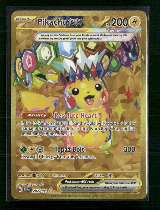 Pikachu ex SV08: Surging Sparks #247/191