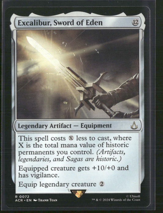 Excalibur, Sword of Eden (Foil Etched) Universes Beyond: Assassin's Creed #256