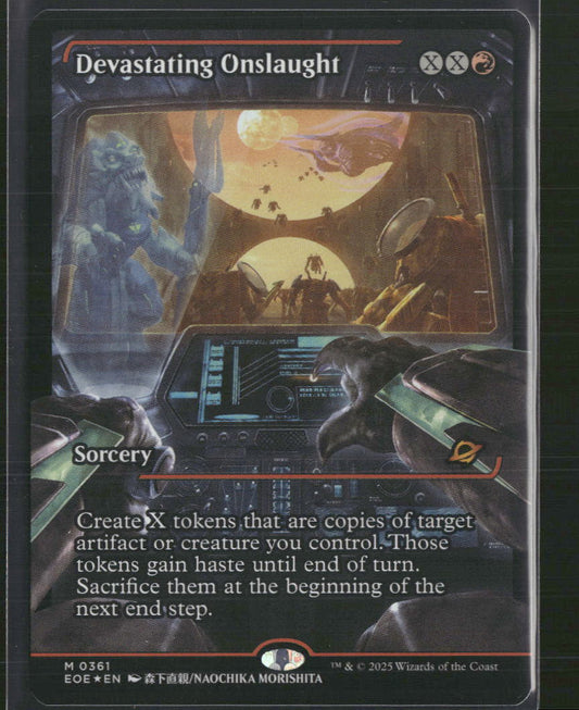 Devastating Onslaught (0361) (Showcase) Edge of Eternities #361