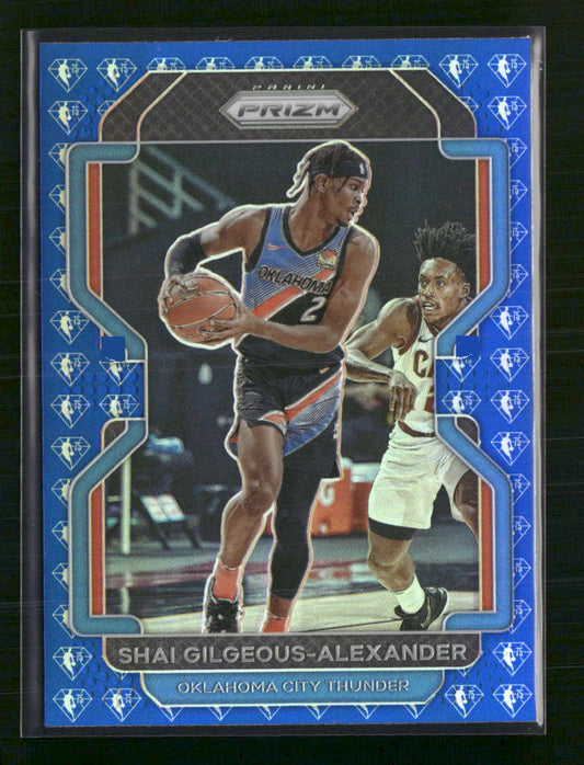 Shai Gilgeous-Alexander 2021-22 Panini Prizm #238 NBA 75th Anniversary