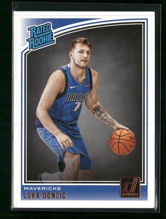 Luka Dončić Dallas Mavericks #177 2018-19 Donruss Rated Rookie
