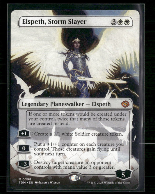 Elspeth, Storm Slayer (Borderless) Tarkir: Dragonstorm #398