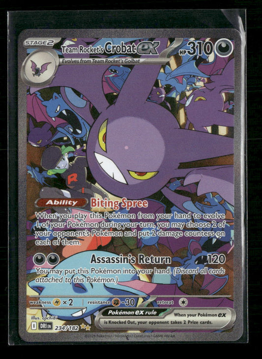 Team Rocket's Crobat ex SV10: Destined Rivals #234/182