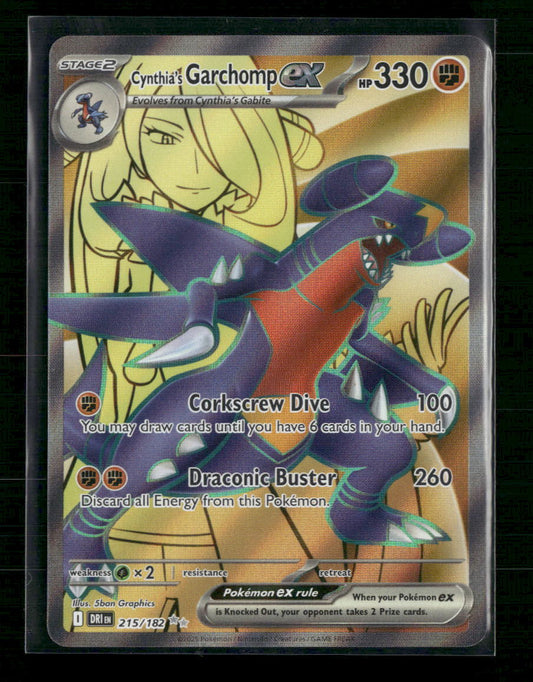 Cynthia's Garchomp ex SV10: Destined Rivals #215/182