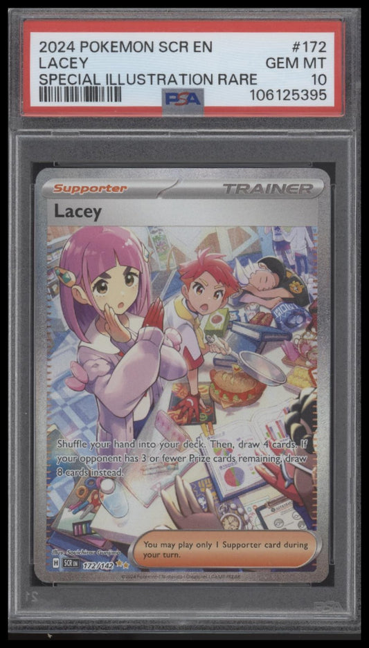Lacey 2024 Pokemon Scr En-Stellar Crown #172 Special Illustration Rare PSA 10