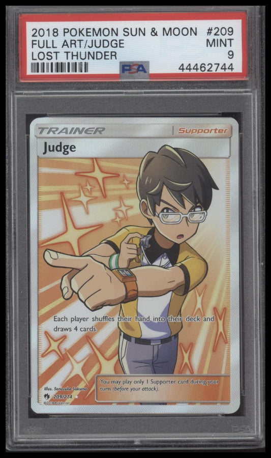 Fa/Judge 2018 Pokemon Sun & Moon Lost Thunder #209 Lost Thunder PSA 9