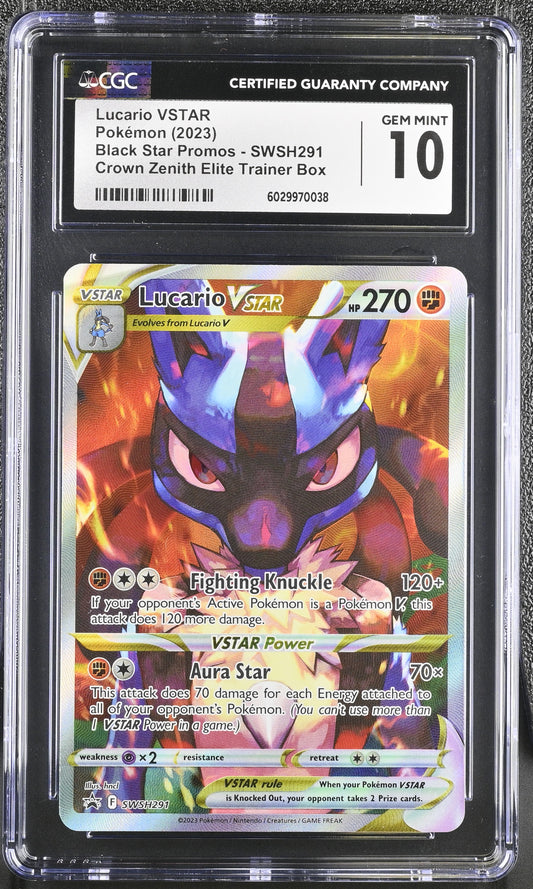 Lucario VSTAR SWSH: Sword & Shield Promo Cards #SWSH291 CGC 10
