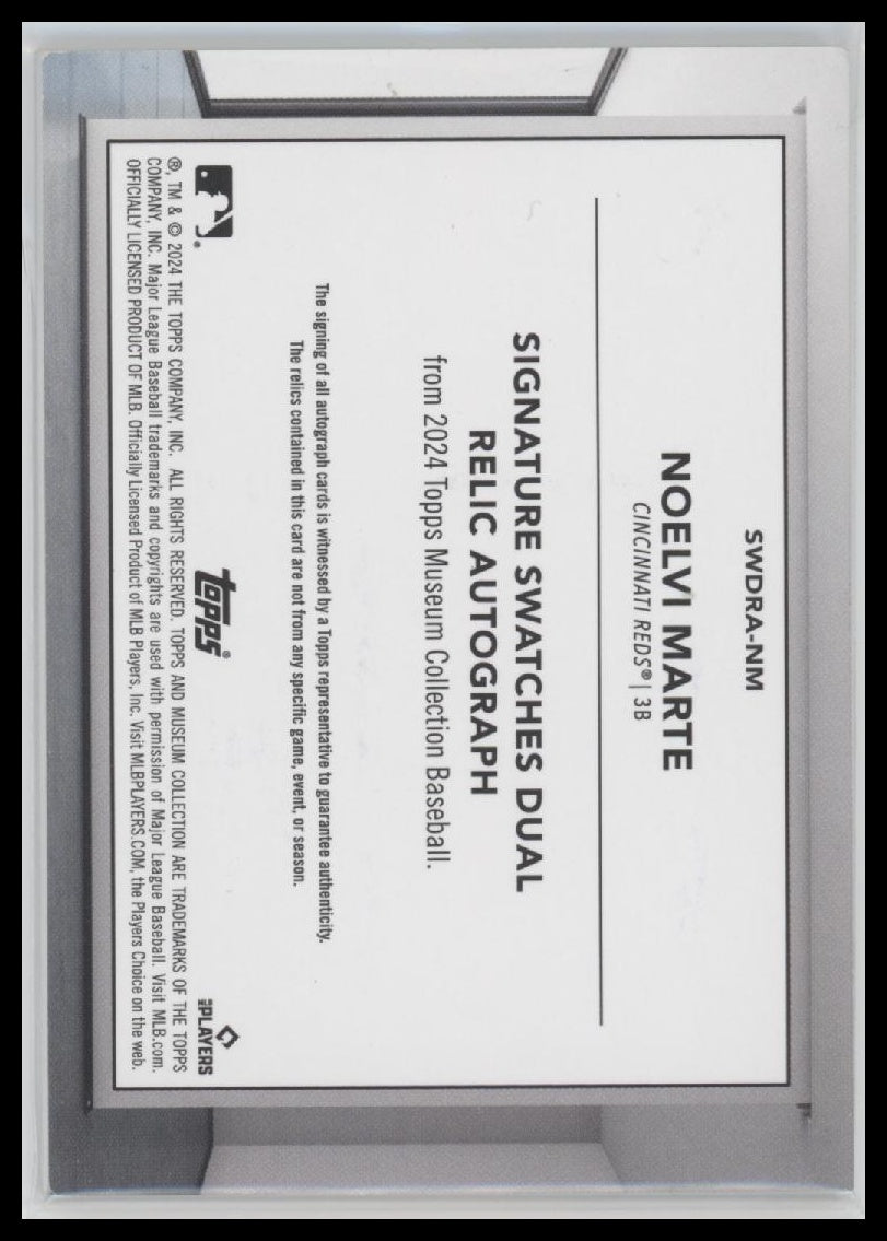 Noelvi Marte 2024 Topps Museum Collection #AA-NM Archival Autographs #/299