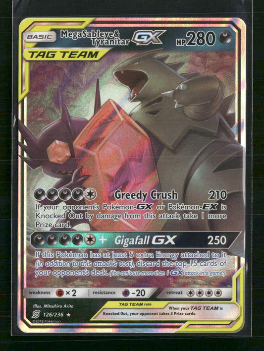 Mega Sableye & Tyranitar GX SM - Unified Minds #126/236