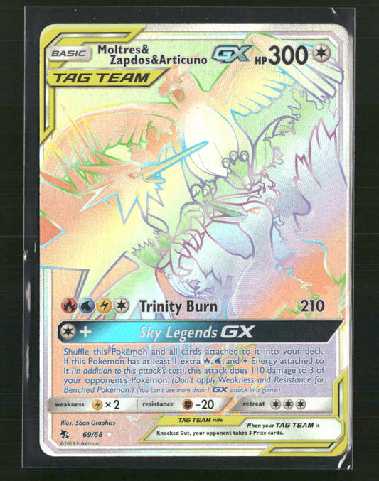 Moltres & Zapdos & Articuno GX (Secret) Hidden Fates #69/68