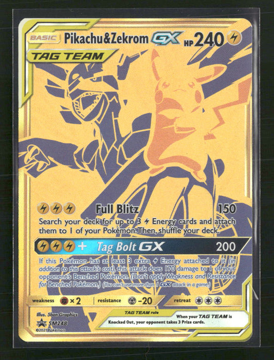 Pikachu & Zekrom GX SM Promos #SM248