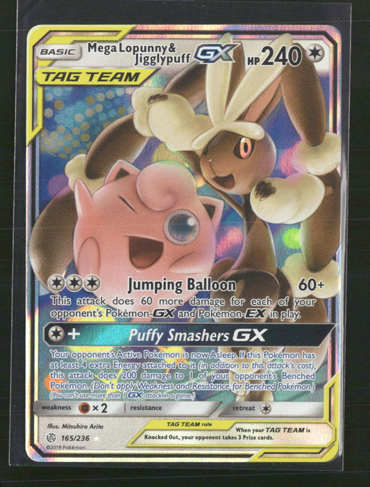 Mega Lopunny & Jigglypuff GX SM - Cosmic Eclipse #165/236