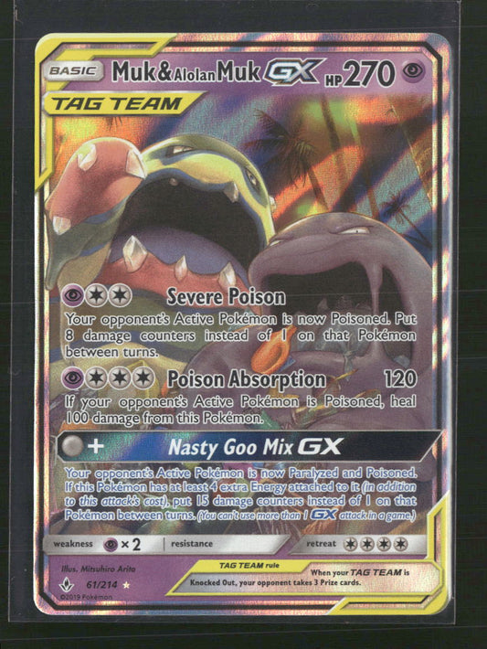 Muk & Alolan Muk GX SM - Unbroken Bonds #61/214